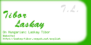 tibor laskay business card